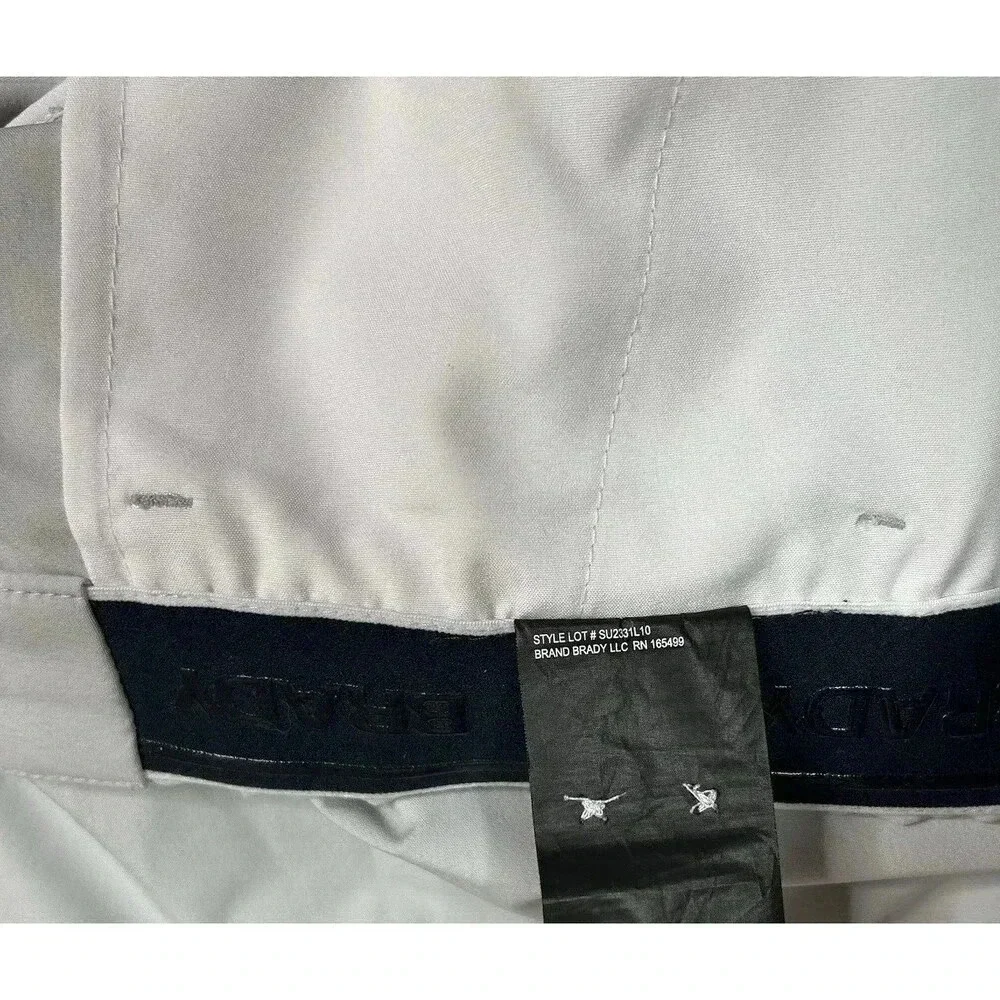 Brady Mens Short Chino Flat Front Gold Pickleball Light Grey Color Size 38